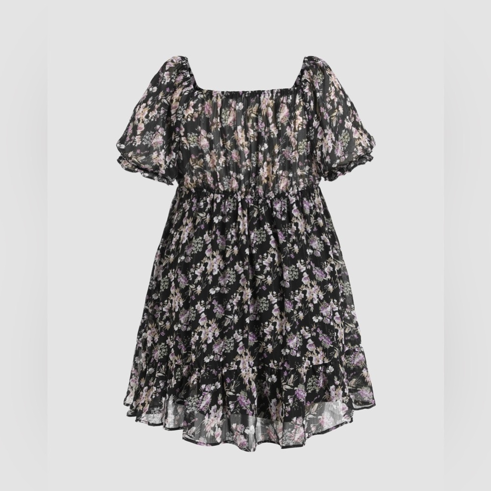 CIDER floral tie dress